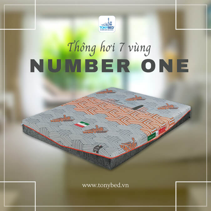 nệm thông hơi number one 7 vùng