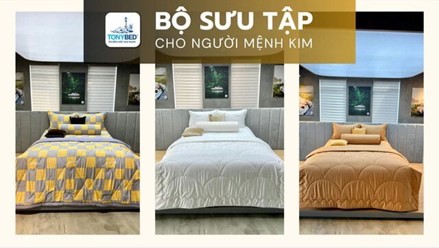 bo tri noi that phong ngu nguoi menh kim