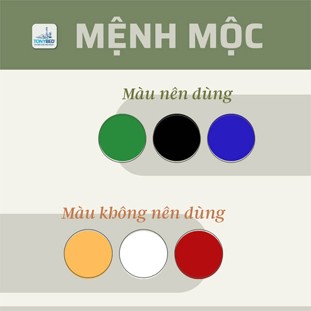 mau sac phu hop voi nguoi menh moc