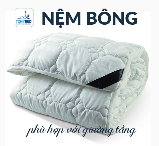 Chọn nệm bông cho giường tầng
