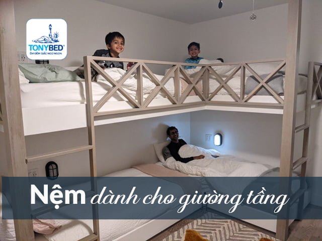 Chọn nệm cho giường tầng