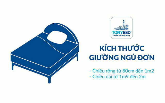Kích thước giường ngủ đơn thông dụng