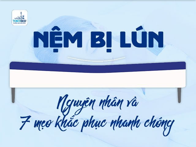 nệm bị lún nguyên nhân và meo khắc phục hiệu quả