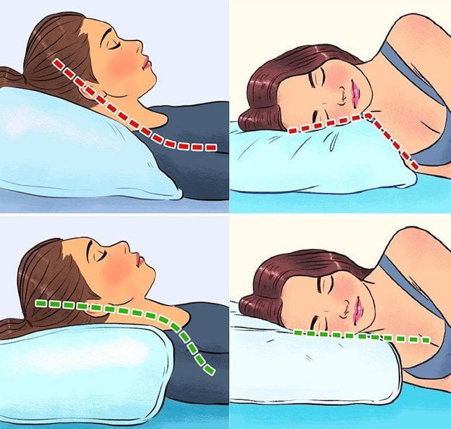 Sử dụng gối không phù hợp khiến giấc ngủ không được sâu