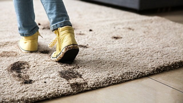 Thảm trải sàn lâu ngày không vệ sinh sẽ gây ra mụi hôi khó chịu