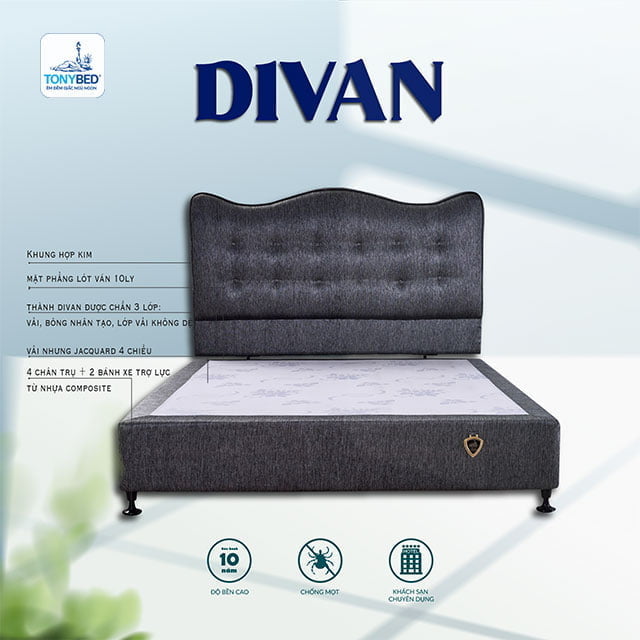 Giường ngủ bọc nệm cao cấp Tonybed