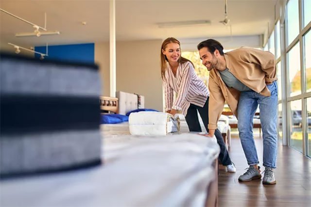 Kiểm tra nệm cùng người thân