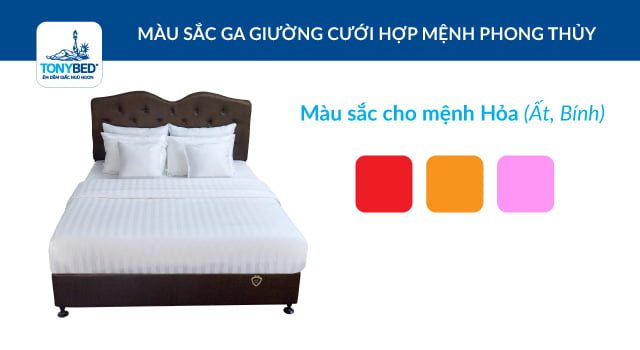 Chọn màu ga trải giường phù hợp cho người mệnh hỏa