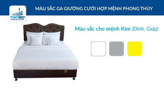 Chọn màu ga trải nệm hợp phong thủy cho vợ chồng mới cưới