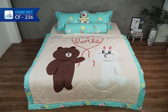 Ga trải giường vải cotton cho ngày cưới