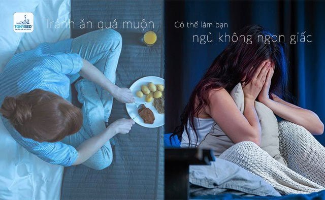 Ăn tối quá muộn là nguyên nhân phổ biến gây ra tình trạng ngủ không ngon
