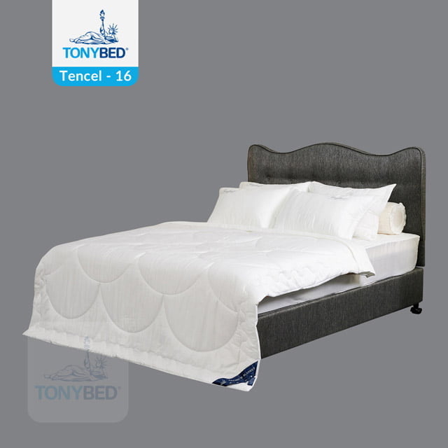 Ga trải giường vải tencel màu trắng