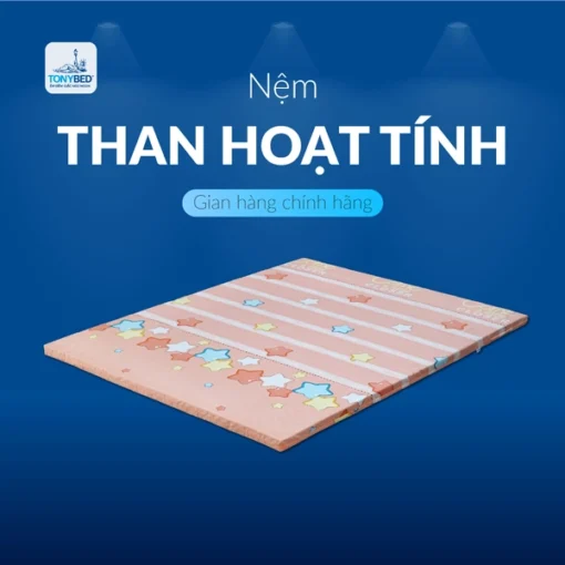 Nệm than hoạt tính màu cam Tonybed