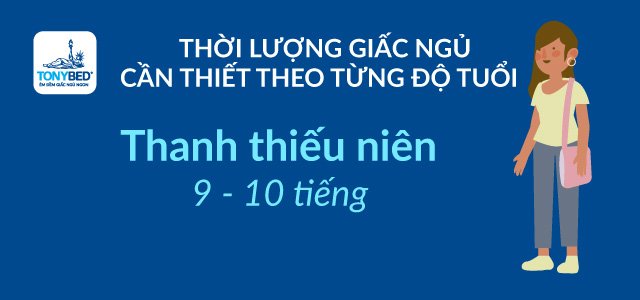 Thanh thiếu niên cần ngủ ít nhất 9 đến 10 tiếng 1 ngày