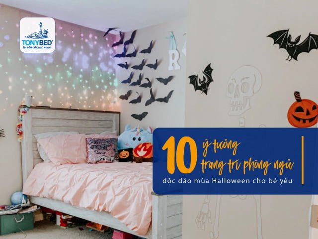 Trang trí phòng ngủ halloween cho bé