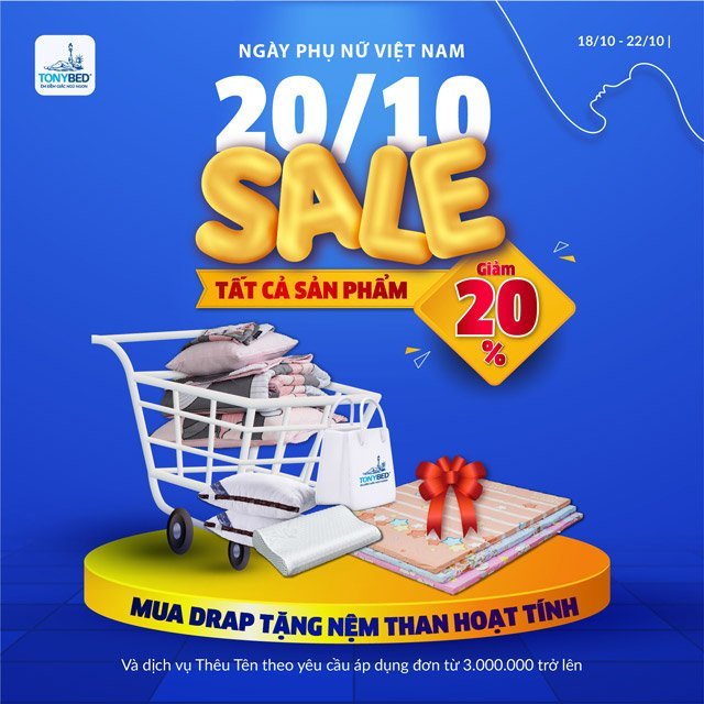 20 tháng mười giảm giá sản phẩm 20%