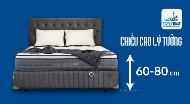 Chiều cao lý tưởng cho giường ngủ
