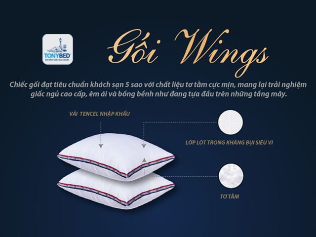 Gối Wings Tonybed