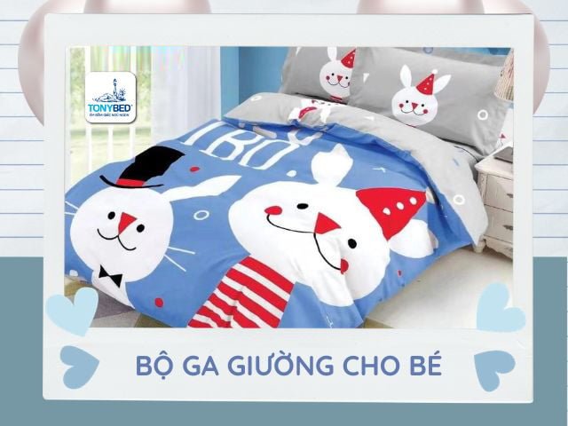 Chọn bộ ga giường phù hợp với sở thích của trẻ em