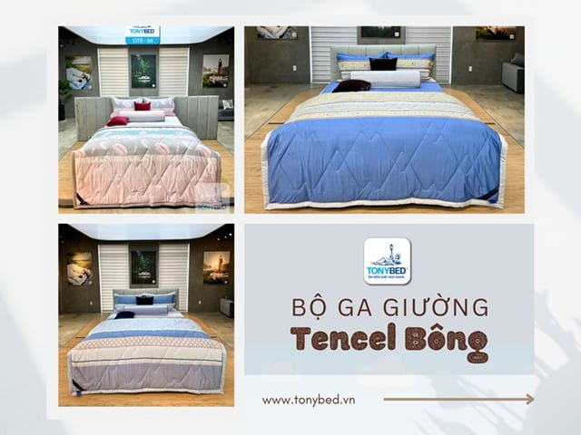 Mẫu ga trải giường tencel bông cao cấp nhất của Tonybed