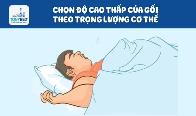 Đối với người nặng cân nên chọn gối thấp nằm sẽ tốt hơn cho sức khỏe