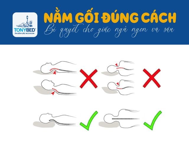 Nằm gối đúng cách bí quyết cho giấc ngủ ngon