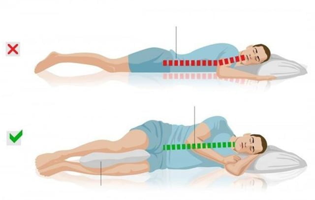 Tư thế ngủ có ảnh hưởng lớn đến cổ vai gáy
