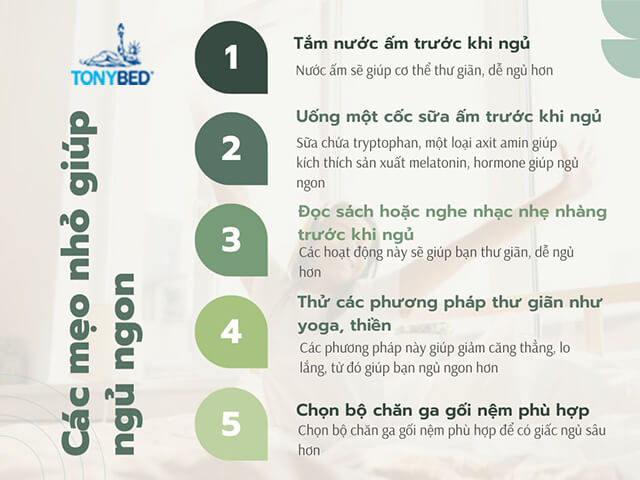 Các tips giúp bạn ngủ ngon và sâu giấc hơn