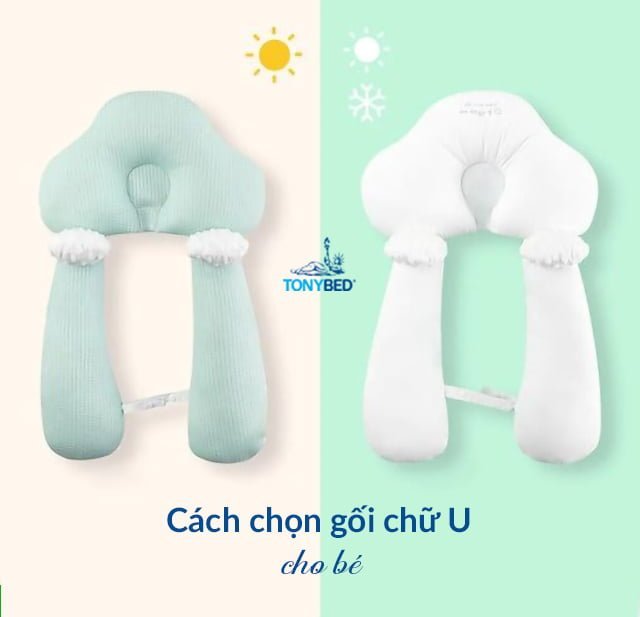 Cách chọn gối chữ U cho bé