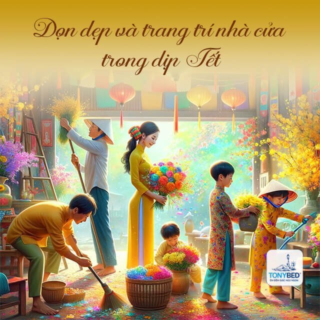 Trang trí nhà cửa trong dịp Tết giúp mang lại may mắn, tài lộc