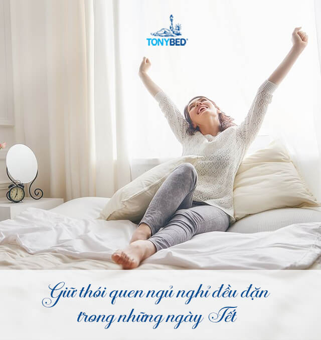 Giữ thói quen đi ngủ đúng giờ vào những ngày tết