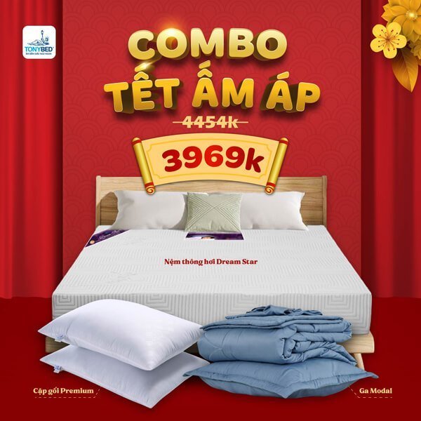 Combo tết ấm áp Tonybed