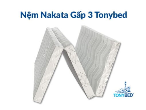 nệm bông ép gấp 3 Nakata Tonybed