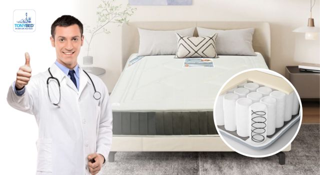 Nệm lò xo được bác sĩ khuyên dùng