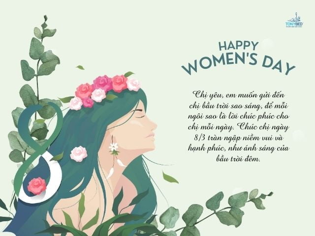 Lời chúc ngày 8 tháng 3 đầy thân thiết và yêu thương dành cho chị, em gái
