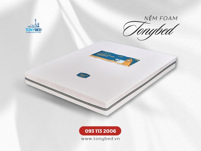 Nệm foam có khả năng chống lún xẹp tốt, giúp duy trì độ êm ái và đàn hồi trong thời gian dài
