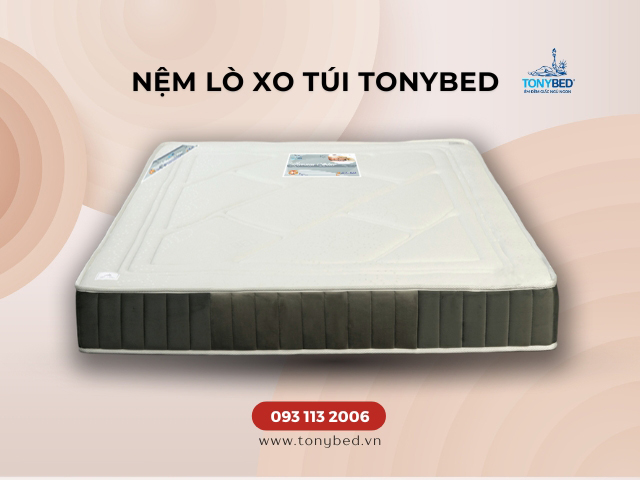 Tonybed là thương hiệu nệm lò xo uy tín tại Việt Nam với hơn 30 năm kinh nghiệm
