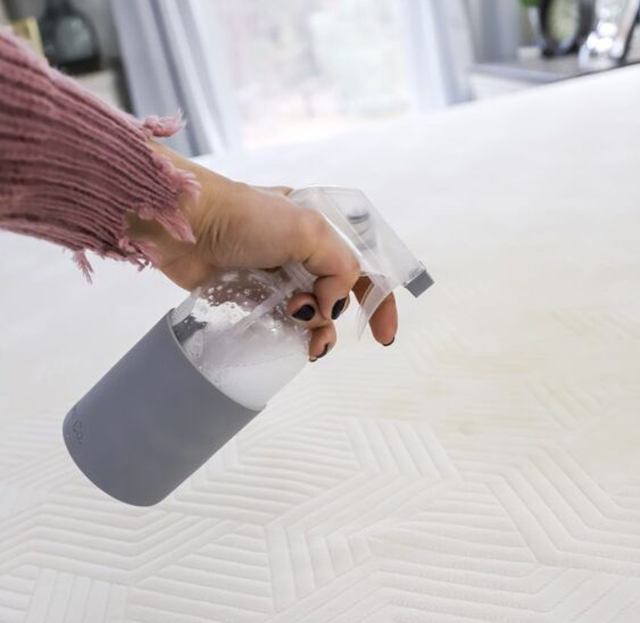 Pha loãng nước giặt với nước ấm và sử dụng miếng vải mềm để tẩy rửa