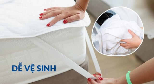 Tấm lót nệm giúp bạn tiết kiệm được chi phí và thời gian vệ sinh nệm