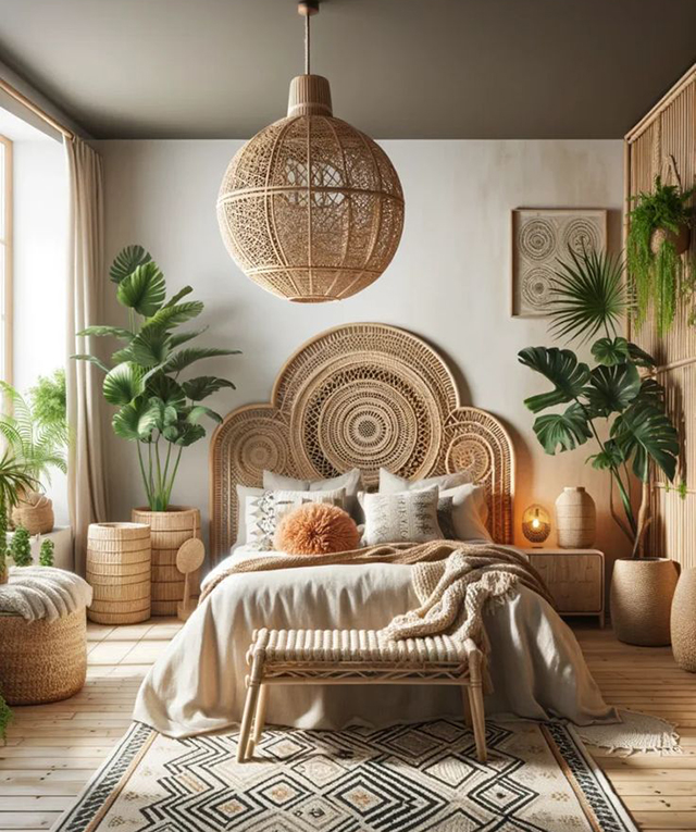 Ga giuong cuoi phong cach Bohemian