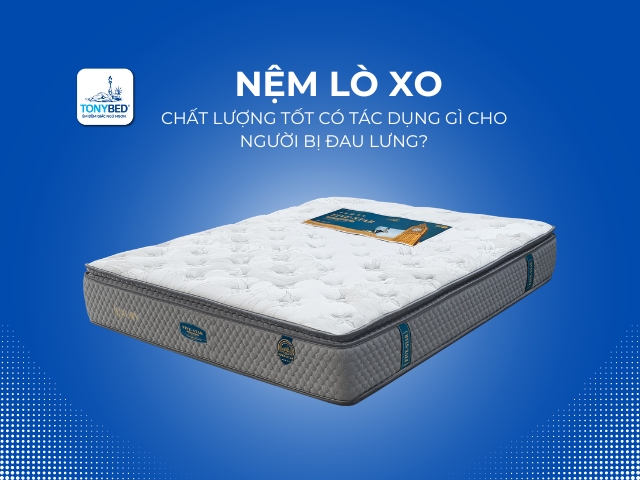 Nằm nệm lò xo không gây hại cho hệ cơ xương, mà thậm chí còn có thể làm giảm các vấn đề về đau lưng