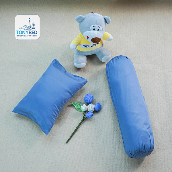 Bộ gối nằm, gối ôm trẻ - Xanh dương