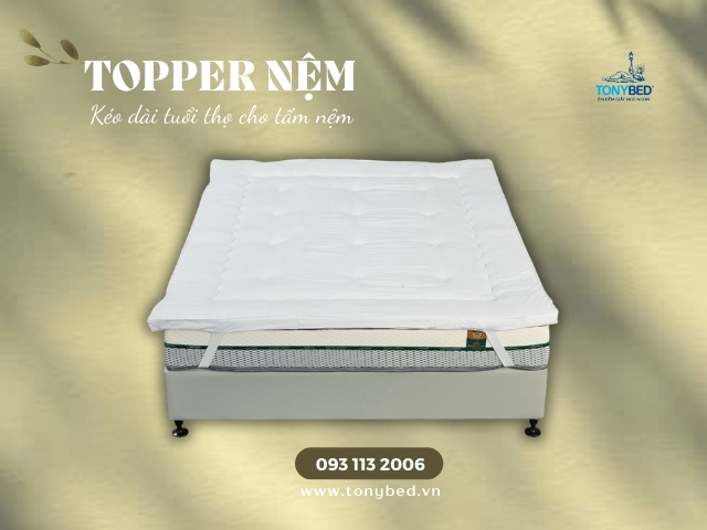 topper nệm giúp tăng thêm độ êm ái cho nệm