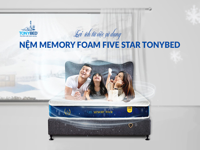 Loi ich cua viec su dung nem Memory Foam Five Star Tonybed