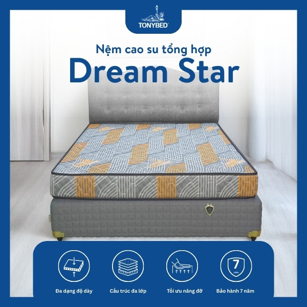 Nệm cao su tổng hợp Dream Star