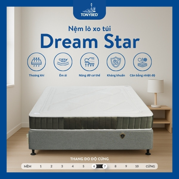 Nệm lò xo túi Dream Star (4)