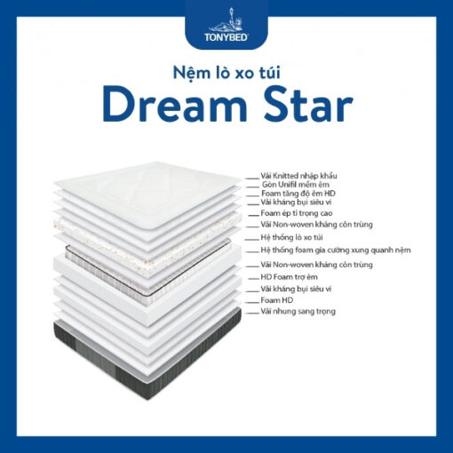 Nệm lò xo túi Dream Star (6)