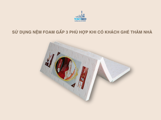 Nem foam gap 3 phu hop dip Tet khi co khach tham nha