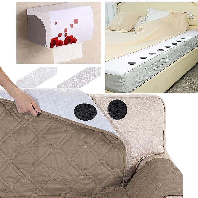 Sử dụng miếng dan velcro cố định ga giường