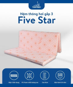 Nệm thông hơi gấp 3 Five Star